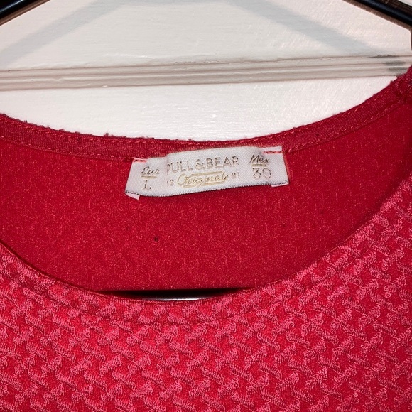 Red knee dress L - PULL&BEAR - Picture 3 of 4